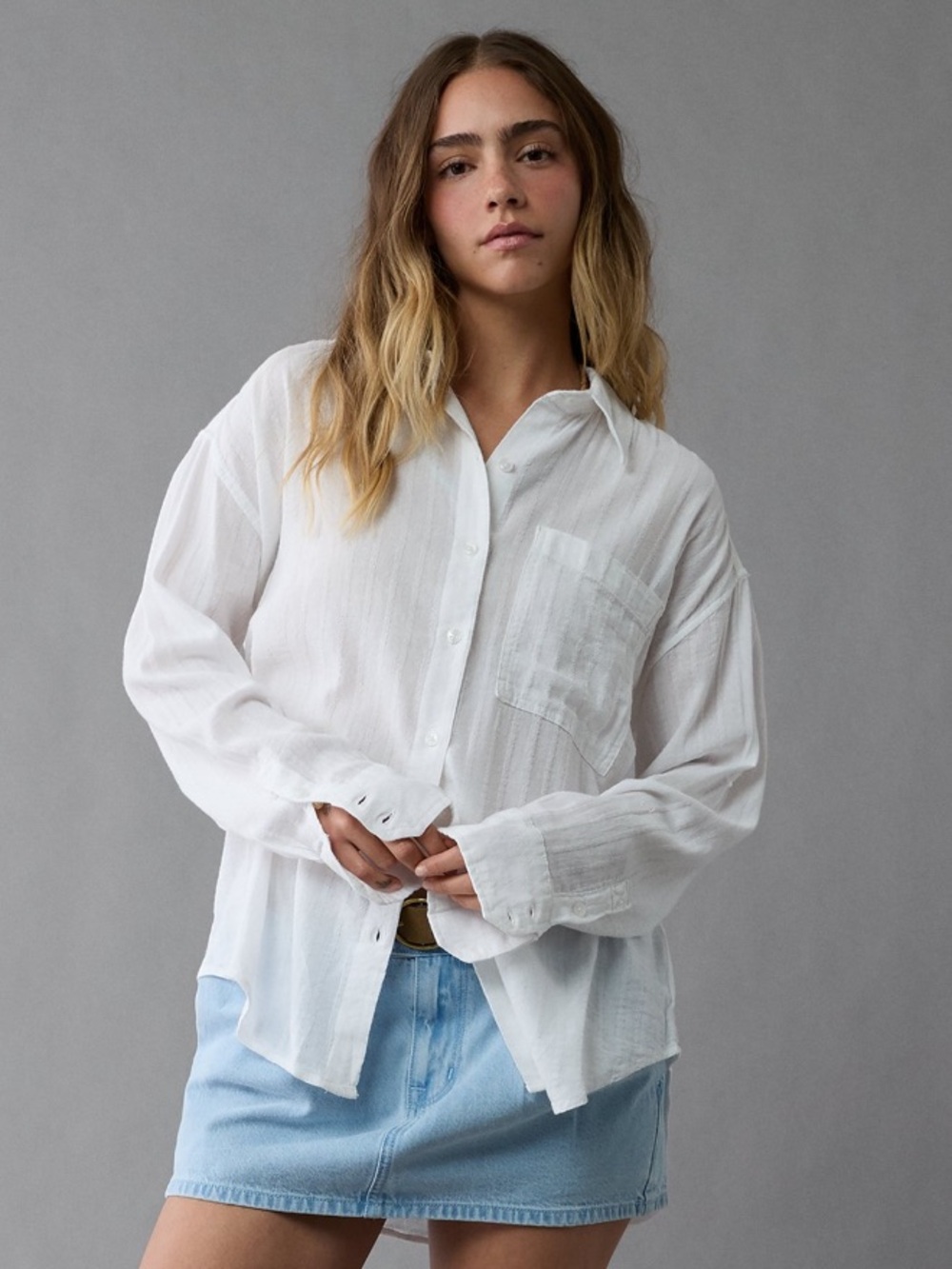 AE Perfect Button-Up Shirt